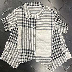 MATSUO International Cotton Short Sleeve Button Up Shirt